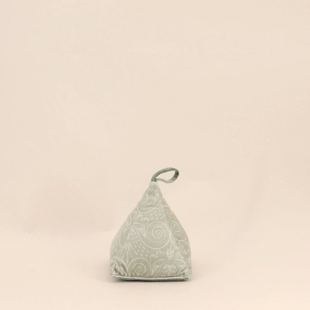 Cale porte en velours vert à motifs unique | Hashtag Déco
