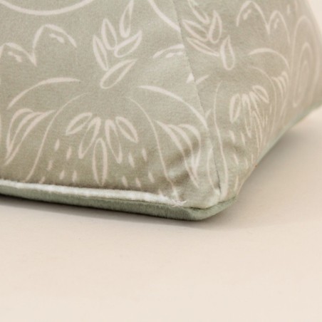 Cale porte en velours vert à motifs unique | Hashtag Déco
