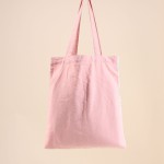 Tote bag coton fleurs vert et blanc 35x30cm | Hashtag Déco