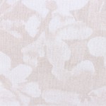 Coussin beige fleuri en jute 40x40cm | Hashtag Déco