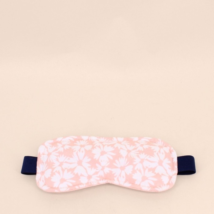 Masque de nuit coton fleuris orange | Hashtag Déco
