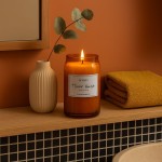 Bougie parfumée hiver boisé | Hashtag Déco
