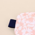 Masque de nuit coton fleuris orange | Hashtag Déco