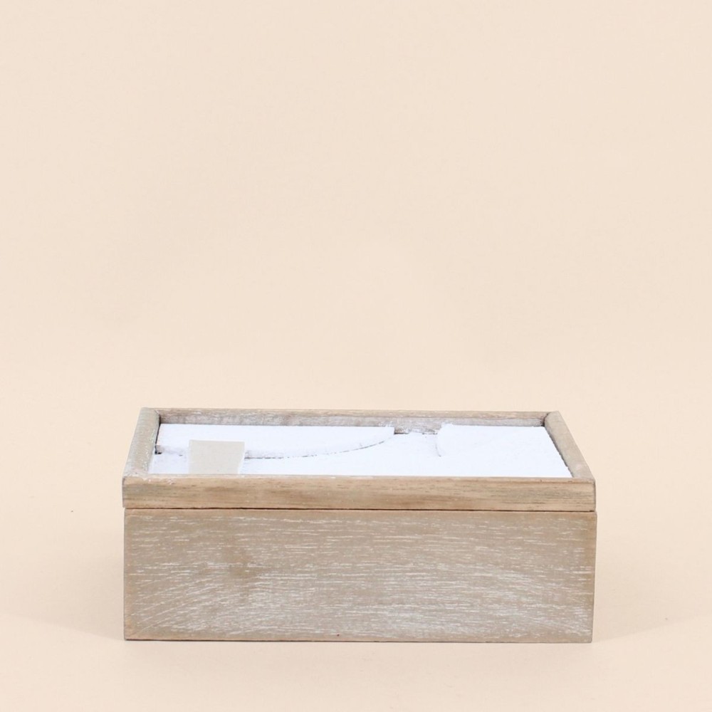 Boite rangement bois naturel 17x11cm | Hashtag Déco