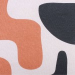 Coussin géométrique noir terracotta 40cm | Hashtag Déco