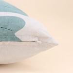 Coussin imprimé feuillage coton vert 40x60 cm | Hashtag Déco