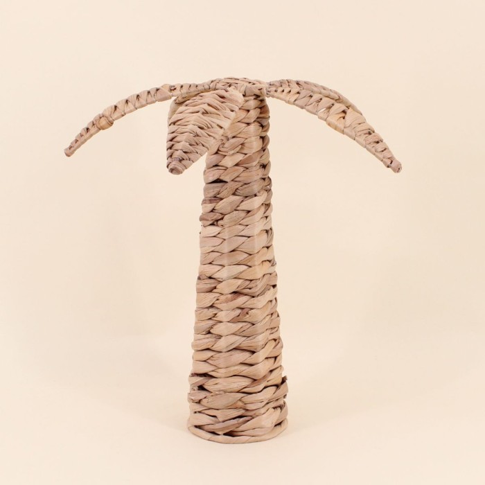 Objet déco palmier jacinthe d'eau 36cm naturel | Hashtag Déco