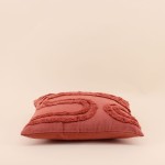 Coussin terracotta en coton relief 40x40 cm | Hashtag Déco