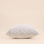 Coussin en tissu beige losanges 40x40 cm | Hashtag Déco