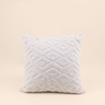 Coussin en tissu beige losanges 40x40 cm | Hashtag Déco