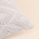 Coussin en tissu beige losanges 40x40 cm | Hashtag Déco