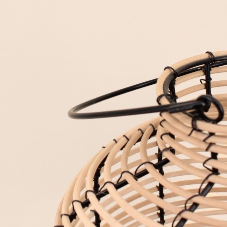 Lanterne en rotin naturel 46cm | Hashtag Déco