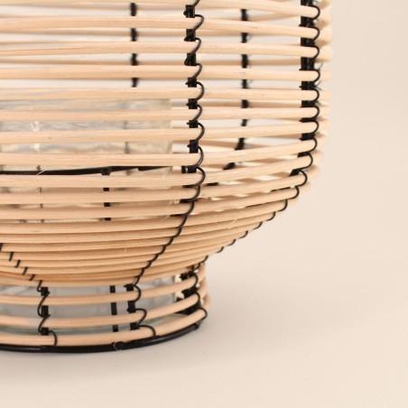 Lanterne en rotin naturel 46cm | Hashtag Déco