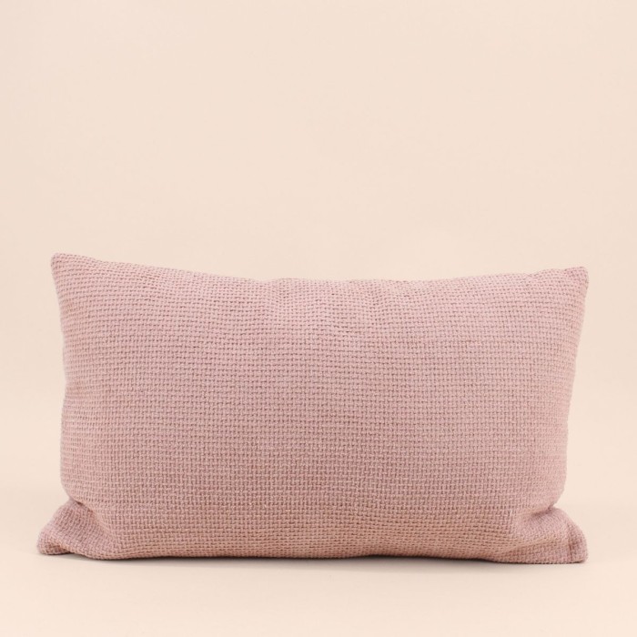 Coussin texturé coton beige 30x50cm | Hashtag Déco