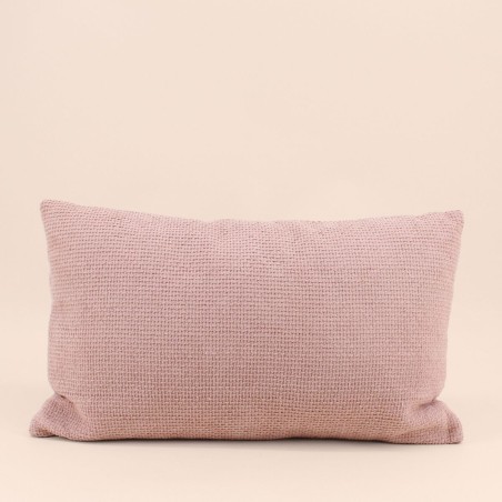 Coussin texturé coton beige 30x50cm | Hashtag Déco