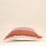 Coussin formes arrondies coton rouge vert 40x40cm | Hashtag Déco