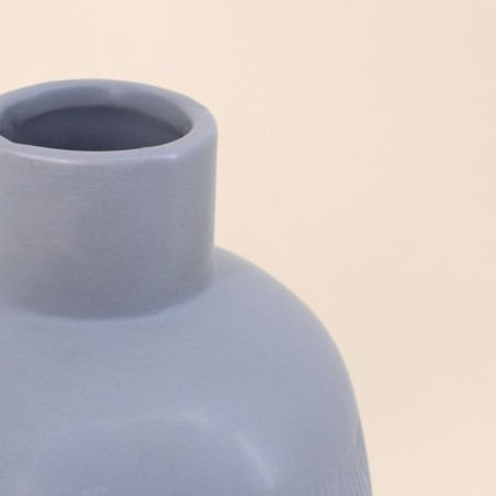 Vase en céramique gris 28cm - Élégance sobre | Hashtag Déco