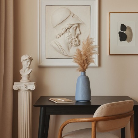 Vase en céramique gris 28cm - Élégance sobre | Hashtag Déco