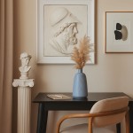 Vase en céramique gris 28cm - Élégance sobre | Hashtag Déco