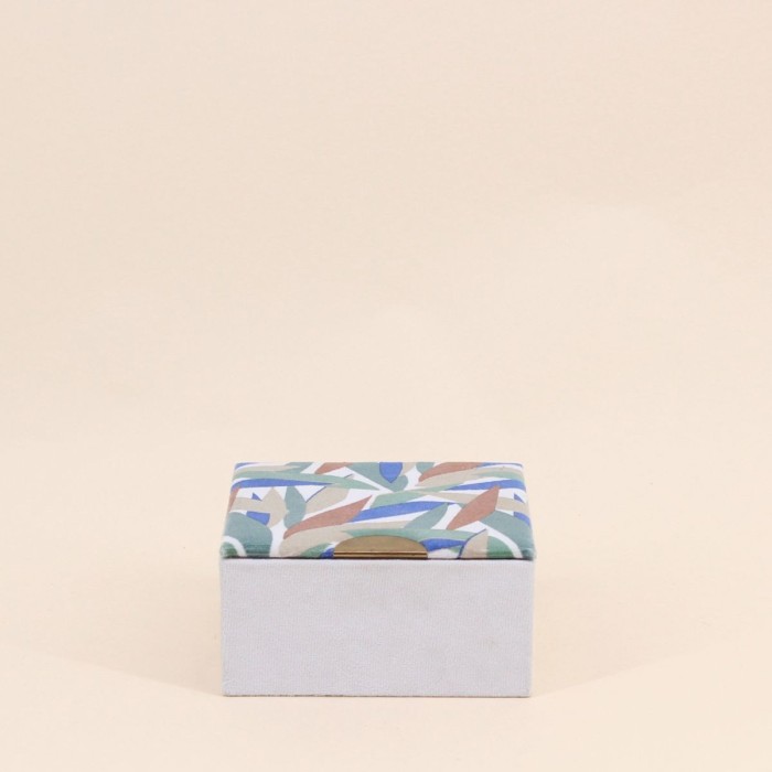 Boite à bijoux velours fleuri élégante | Hashtag Déco