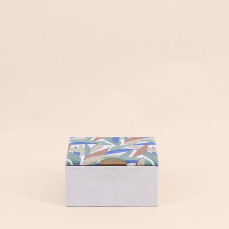 Boite à bijoux velours fleuri élégante | Hashtag Déco