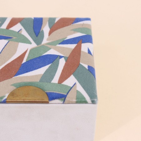 Boite à bijoux velours fleuri élégante | Hashtag Déco