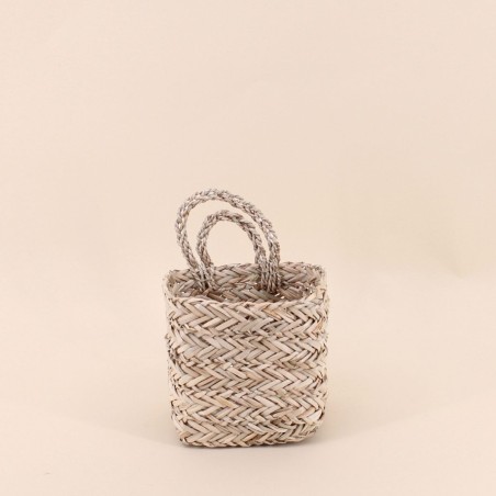 Lot de 2 paniers en fibres naturelles beige | Hashtag Déco