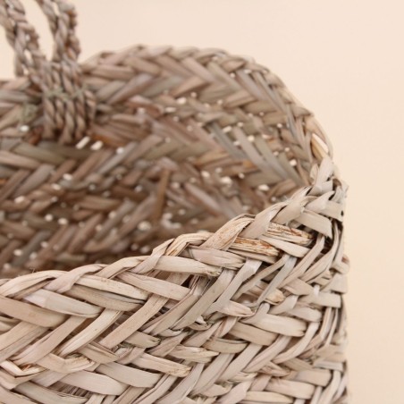 Lot de 2 paniers en fibres naturelles beige | Hashtag Déco