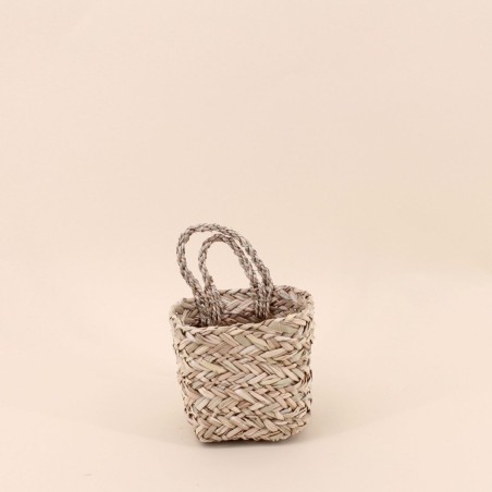 Lot de 2 paniers en fibres naturelles beige | Hashtag Déco
