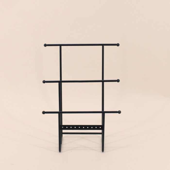 Porte bijoux métal argenté 30cm élégant | Hashtag Déco