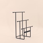 Porte bijoux métal argenté 30cm élégant | Hashtag Déco