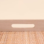 Plateau rectangulaire en rotin naturel 30x40cm | Hashtag Déco