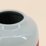 Vase bicolore 16cm en terracotta | Hashtag Déco