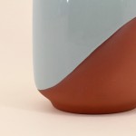 Vase bicolore 16cm en terracotta | Hashtag Déco