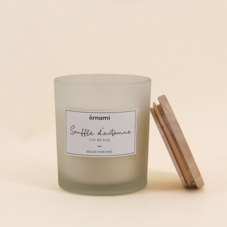 Bougie parfumée automne 280g cire beige | Hashtag Déco