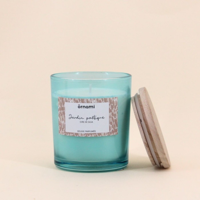 Bougie parfumée jardin poétique cire blanche | Hashtag Déco