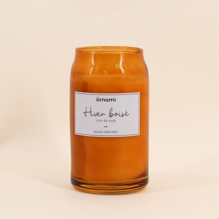 Bougie parfumée hiver boisé | Hashtag Déco