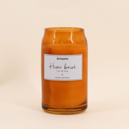 Bougie parfumée hiver boisé | Hashtag Déco