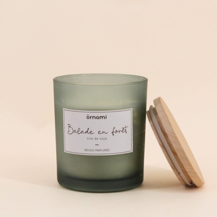 Bougie parfumée balade en forêt cire verte | Hashtag Déco