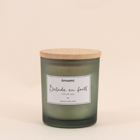 Bougie parfumée balade en forêt cire verte | Hashtag Déco