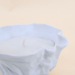 Bougie parfumée vanille cire beige 11x5cm | Hashtag Déco
