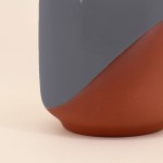 Vase bicolore 16cm en terracotta | Hashtag Déco