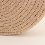 Sac rond en corde et coton beige | Hashtag Déco