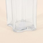 Vase en verre organique transparent 30cm | Hashtag Déco