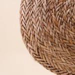Sac rond en fibres naturelles beige | Hashtag Déco