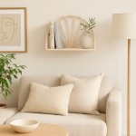 Étagère en arche rotin naturel | Hashtag Déco
