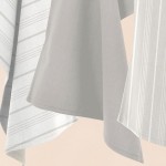 Set de 3 torchons rayés écrus en coton | Hashtag Déco
