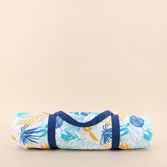 Nappe pique-nique fleurie coton colorée 140x140 | Hashtag Déco