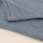 Plaid tricot effet mohair gris 150x180cm | Hashtag Déco