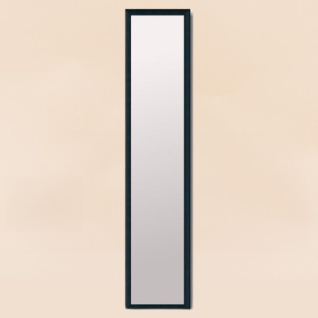 Miroir sur pied noir en métal 144x34cm | Hashtag Déco